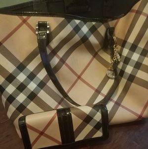 Burberry Tote and Wallet